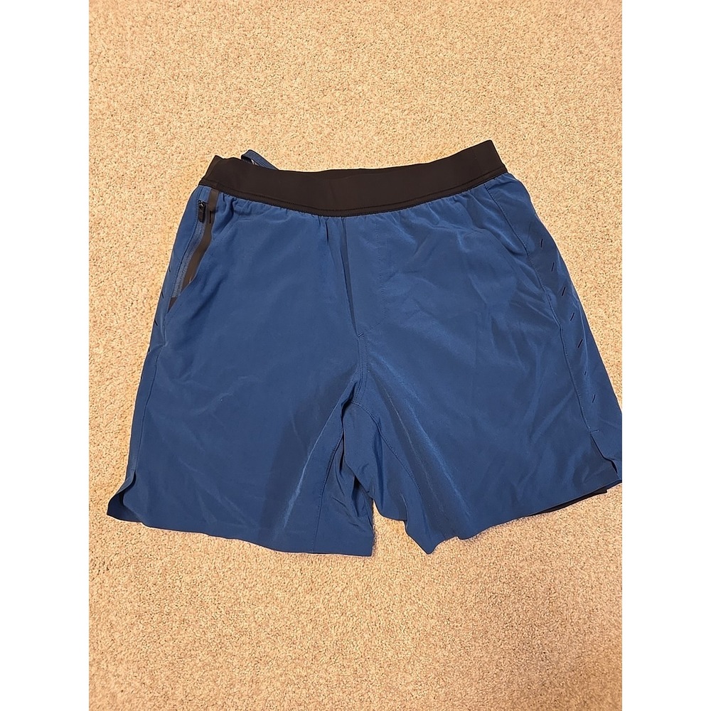 Ten Thousand Shorts The Interval Small 7" Lined Drawstring‎ Yoga Running Blue